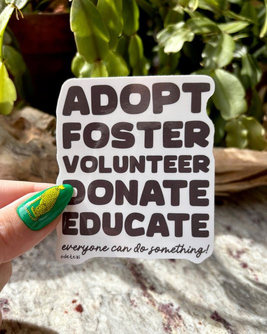 Everyone Can Do Something | 3" Vinyl Sticker - Detezi Designs - 