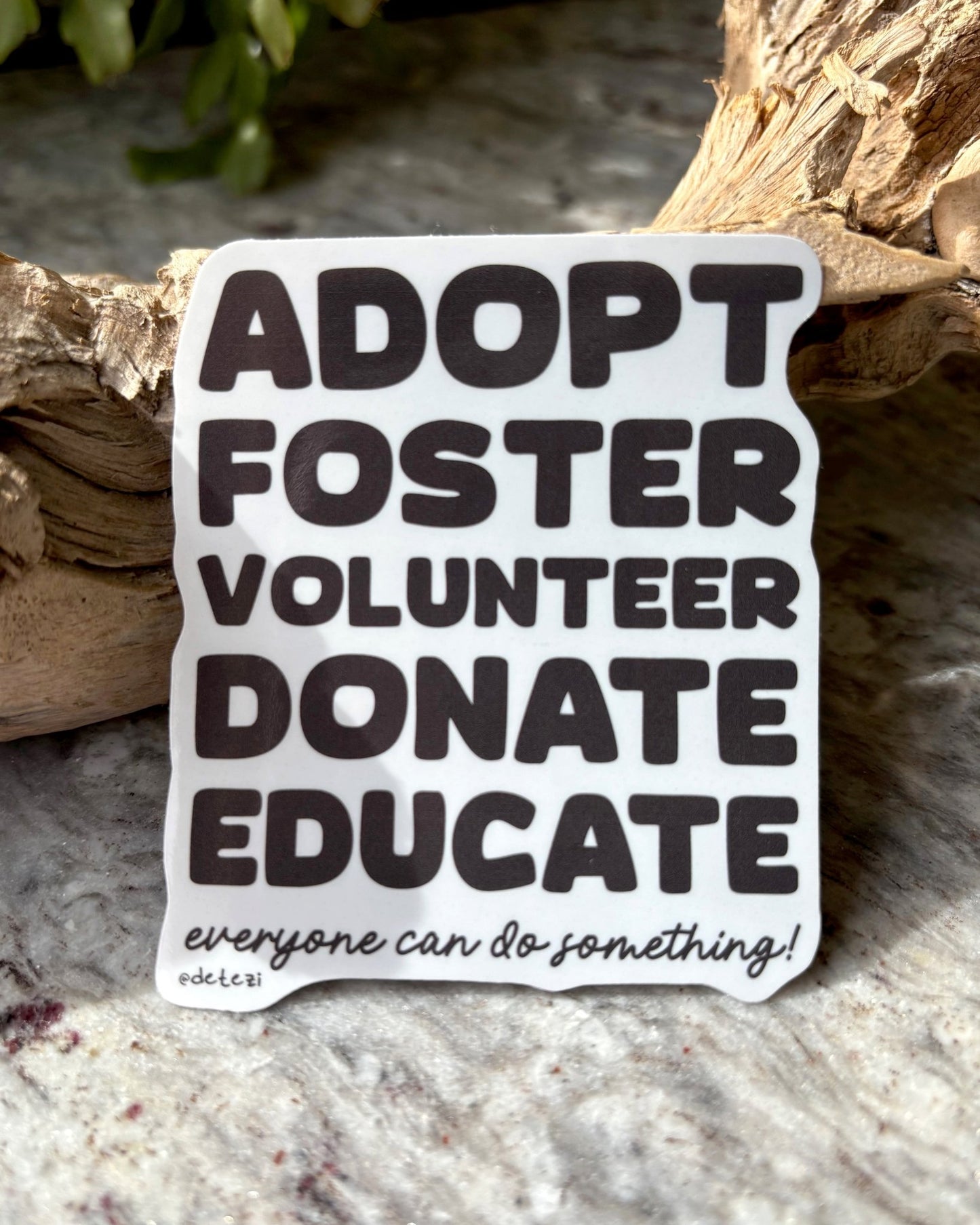 Everyone Can Do Something | 3" Vinyl Sticker - Detezi Designs - 