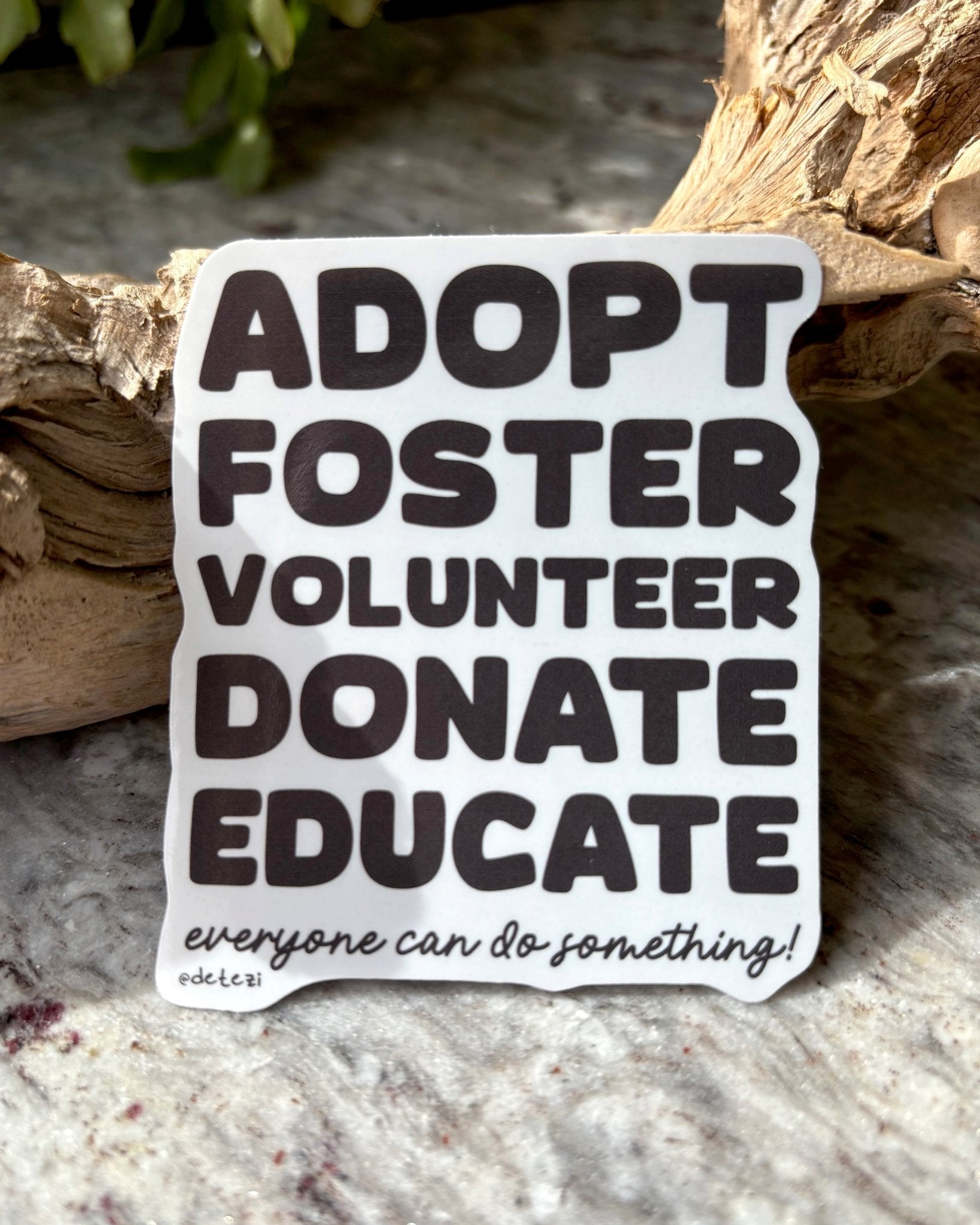 Everyone Can Do Something | 3" Vinyl Sticker - Detezi Designs - 