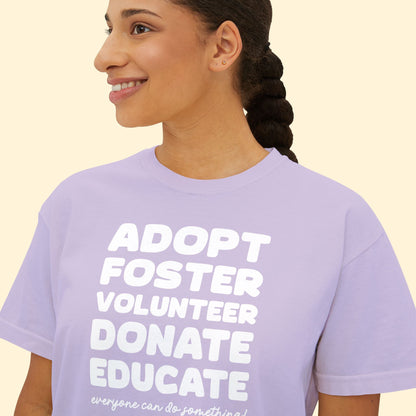 Everyone Can Do Something | Comfort Colors Boxy Tee - Detezi Designs - 18659538131710572455