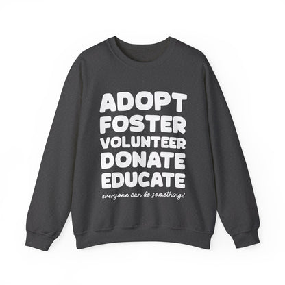 Everyone Can Do Something | Crewneck Sweatshirt - Detezi Designs-18922369401126431459