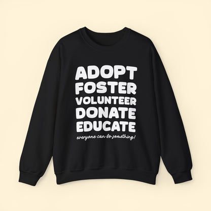 Everyone Can Do Something | Crewneck Sweatshirt - Detezi Designs - 27155351244180351527