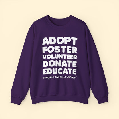 Everyone Can Do Something | Crewneck Sweatshirt - Detezi Designs - 31185254026302319940