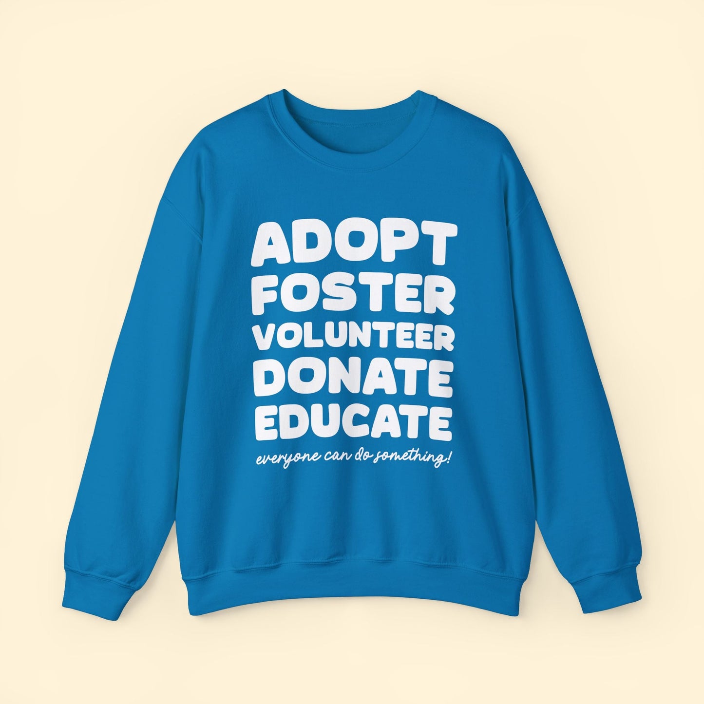 Everyone Can Do Something | Crewneck Sweatshirt - Detezi Designs - 33520541919241385167