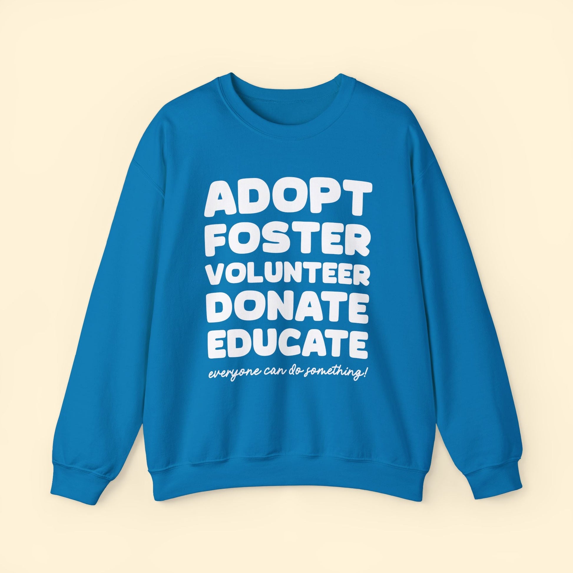 Everyone Can Do Something | Crewneck Sweatshirt - Detezi Designs - 33520541919241385167