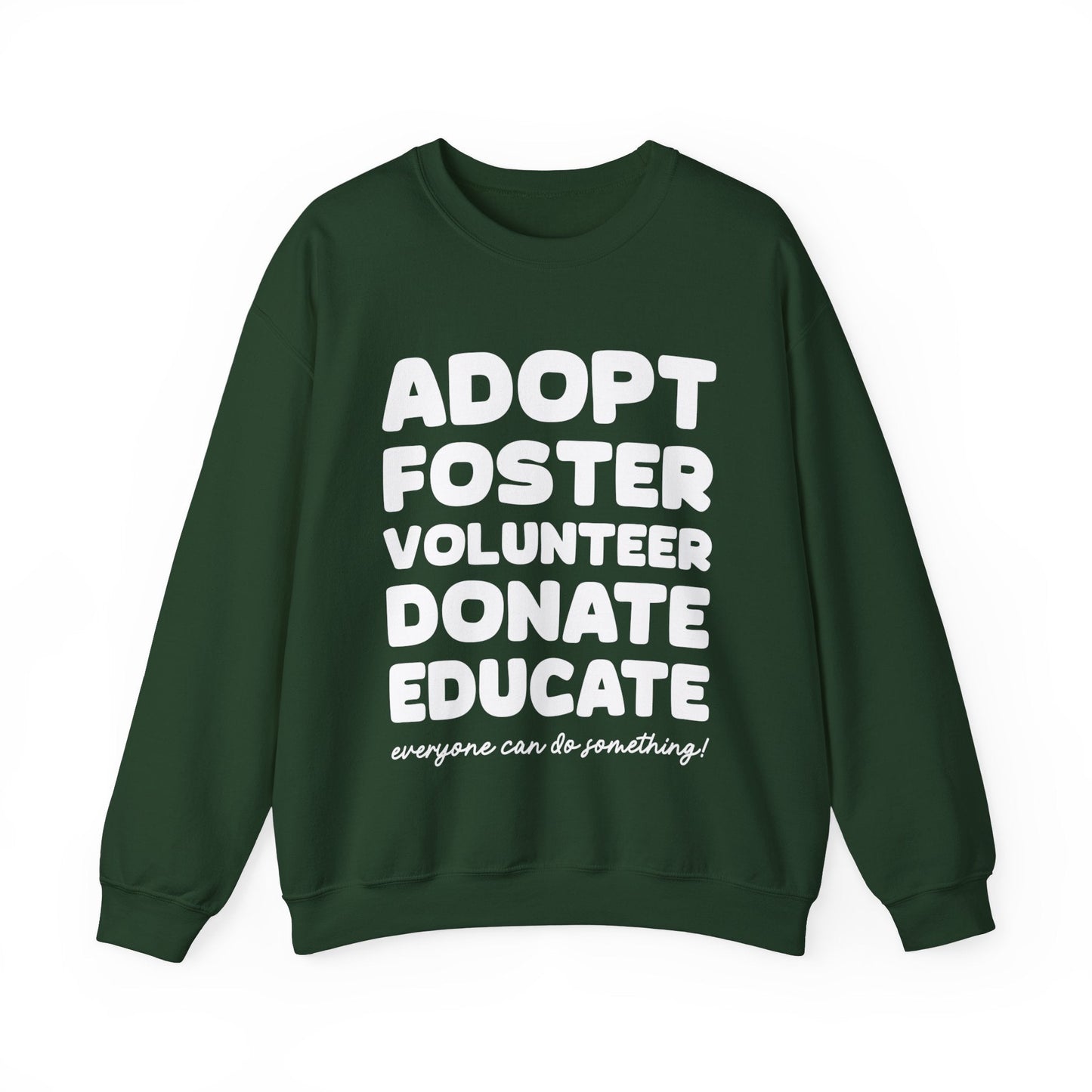 Everyone Can Do Something | Crewneck Sweatshirt - Detezi Designs-90575457882680112801