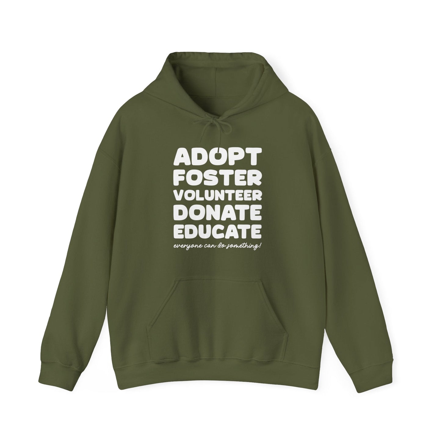 Everyone Can Do Something | Hooded Sweatshirt - Detezi Designs-27813136012646529135