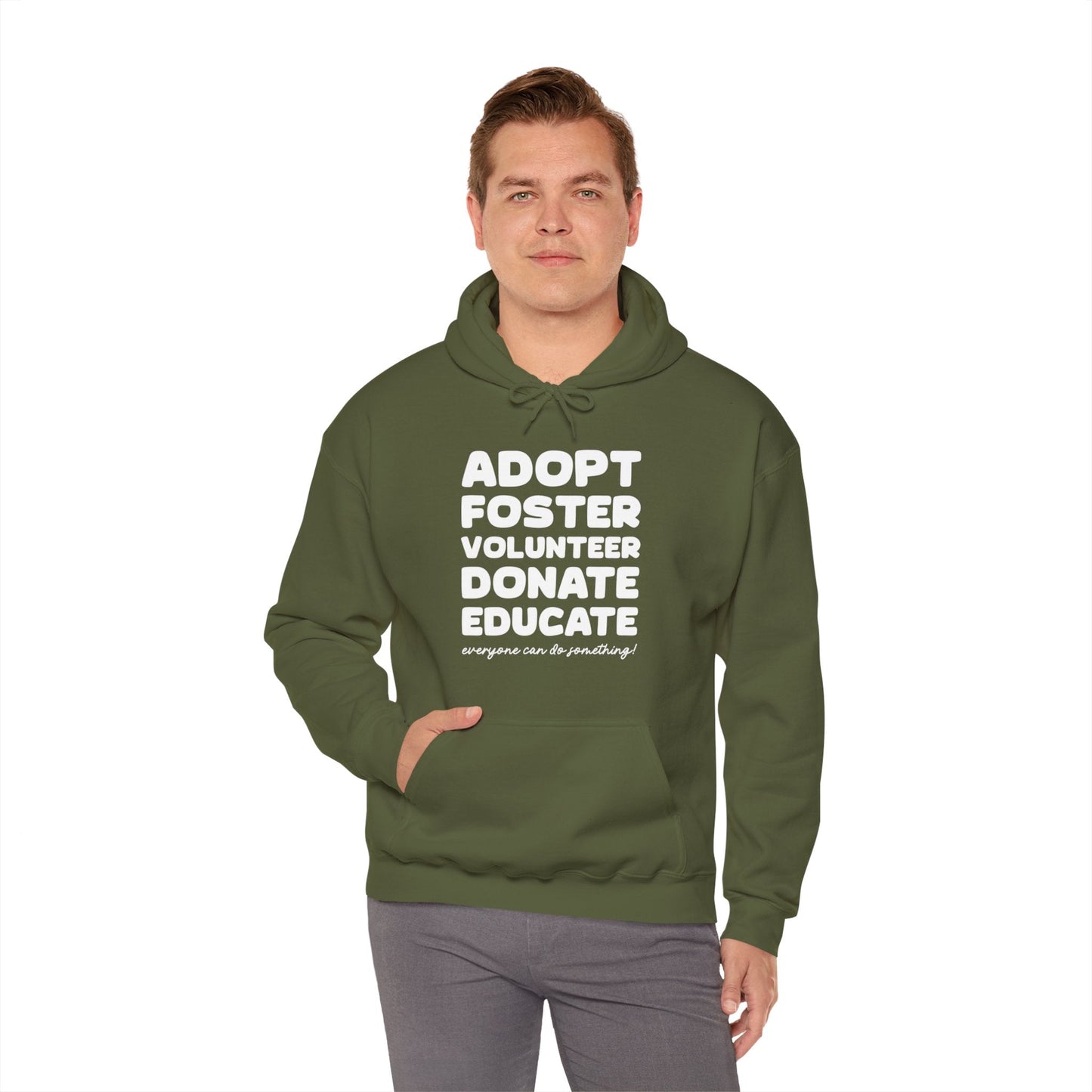 Everyone Can Do Something | Hooded Sweatshirt - Detezi Designs-33457276766888401493