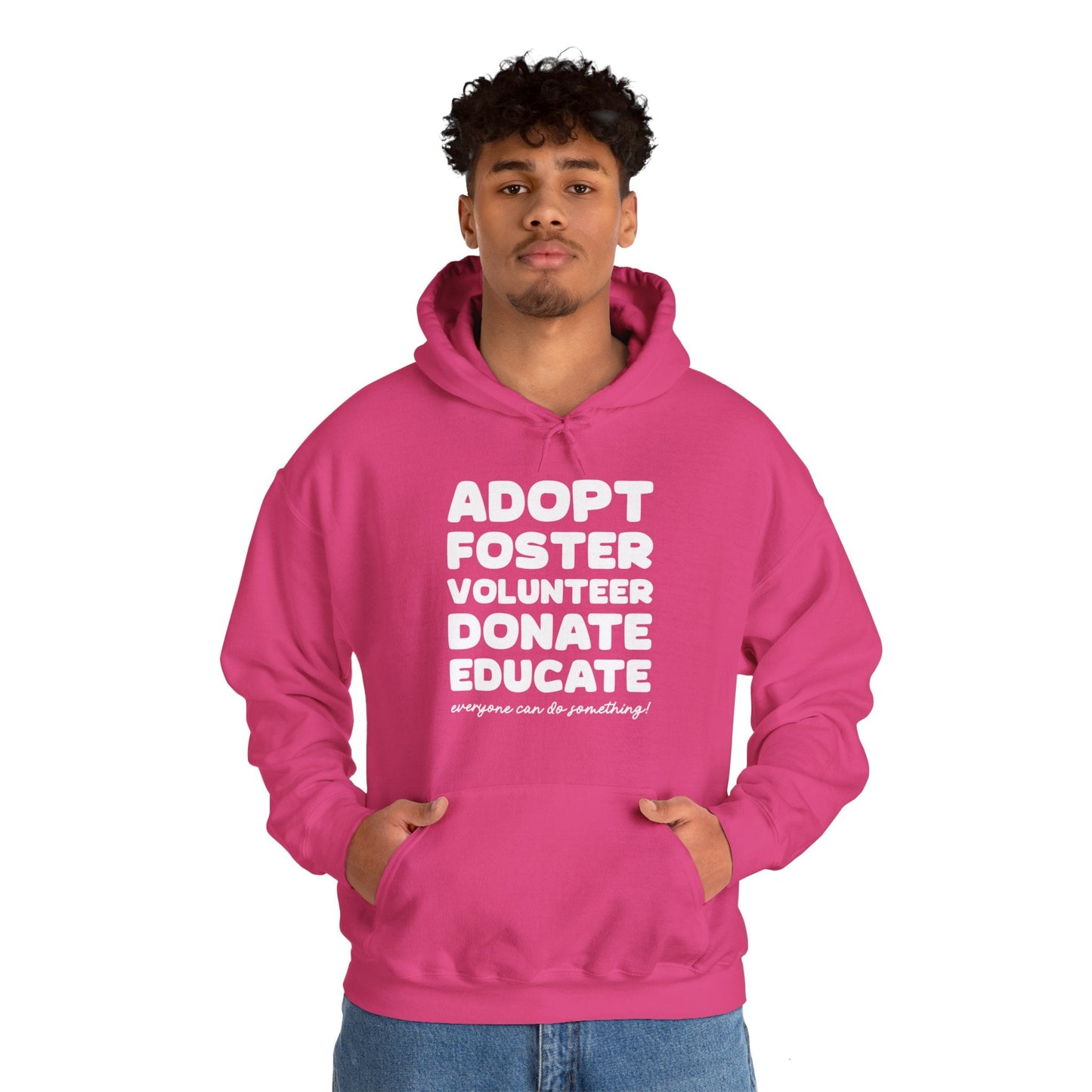 Everyone Can Do Something | Hooded Sweatshirt - Detezi Designs-33457276766888401493