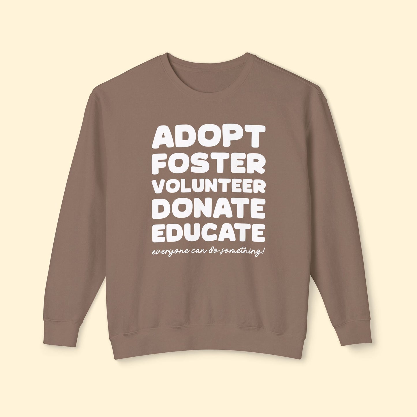 Everyone Can Do Something | Lightweight Comfort Colors Crewneck Sweatshirt - Detezi Designs - 18004491834535218102