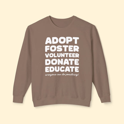 Everyone Can Do Something | Lightweight Comfort Colors Crewneck Sweatshirt - Detezi Designs - 18004491834535218102