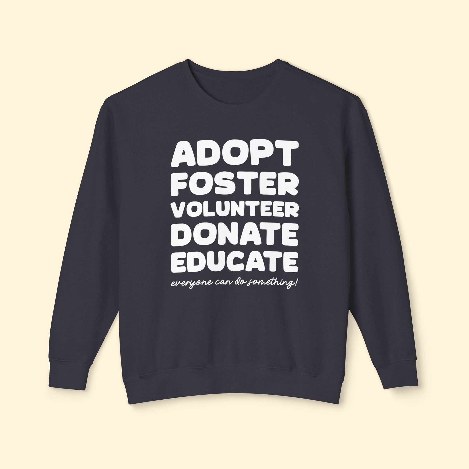 Everyone Can Do Something | Lightweight Comfort Colors Crewneck Sweatshirt - Detezi Designs - 33529654632904647376