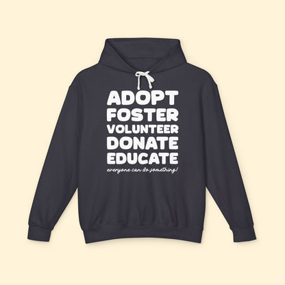 Everyone Can Do Something | Lightweight Comfort Colors Hooded Sweatshirt - Detezi Designs - 10389203670487521144