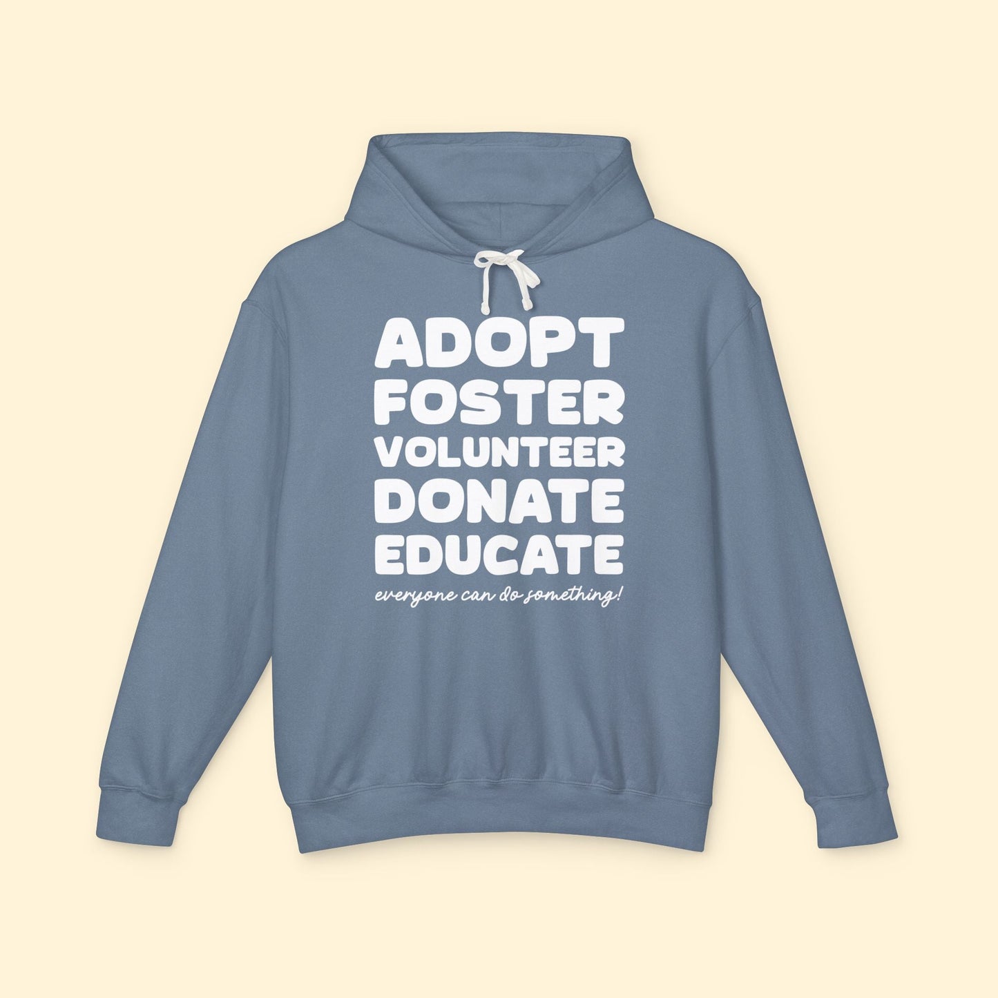 Everyone Can Do Something | Lightweight Comfort Colors Hooded Sweatshirt - Detezi Designs - 37739671635518465936