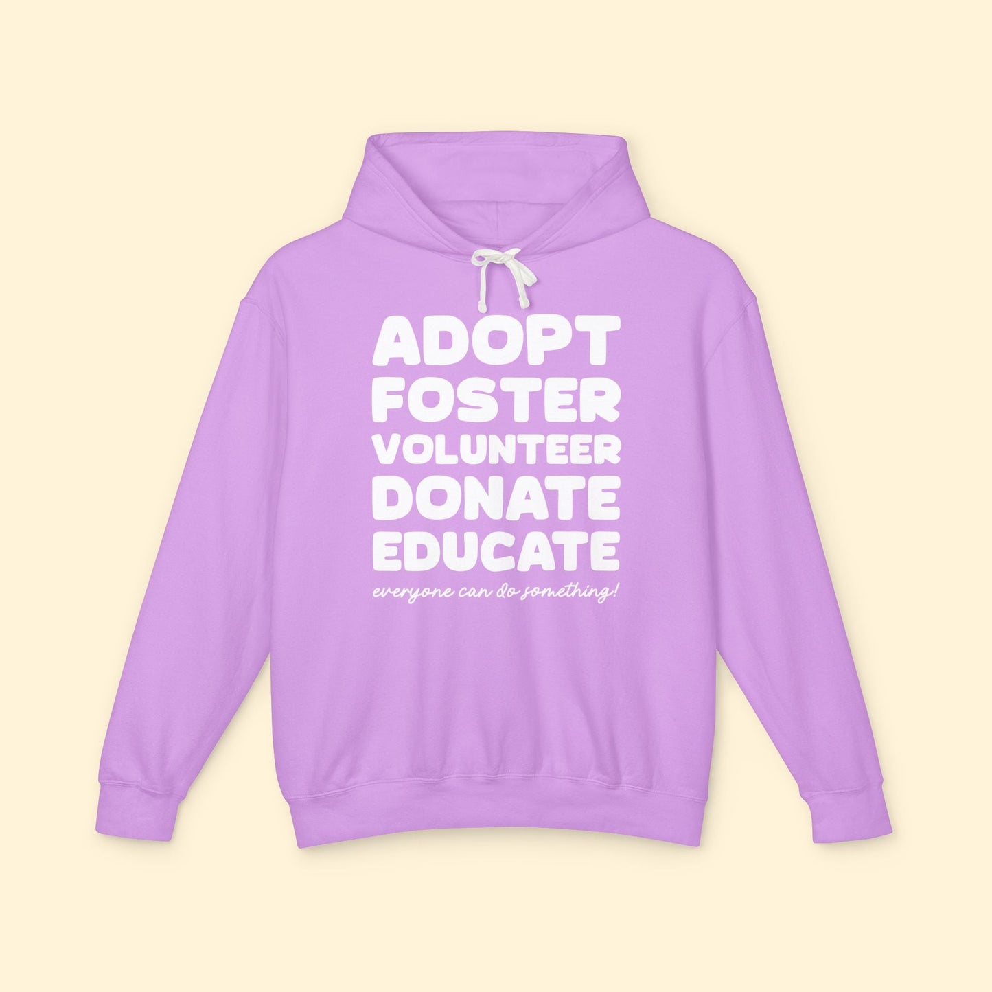 Everyone Can Do Something | Lightweight Comfort Colors Hooded Sweatshirt - Detezi Designs - 87861245489648354523