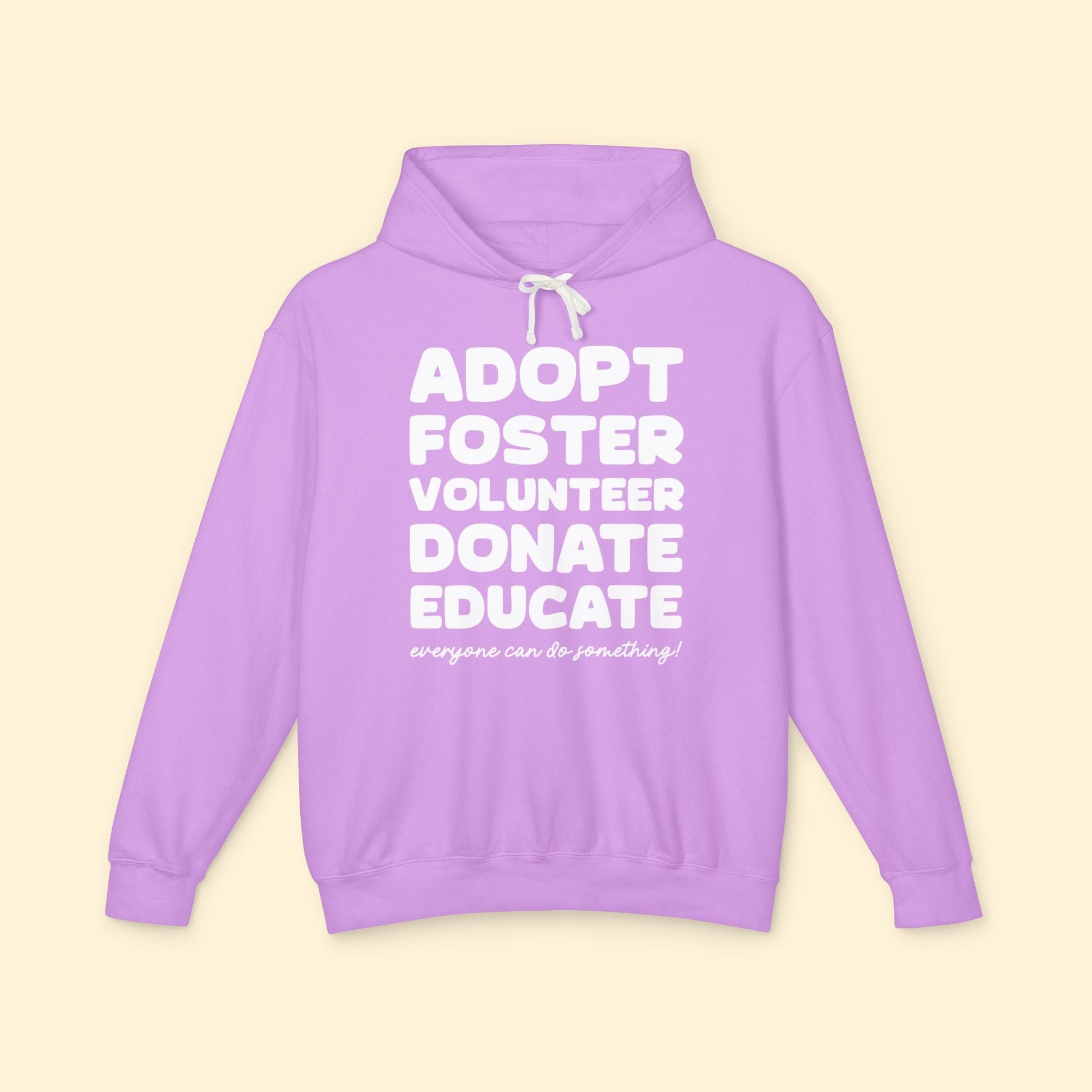 Everyone Can Do Something | Lightweight Comfort Colors Hooded Sweatshirt - Detezi Designs - 87861245489648354523