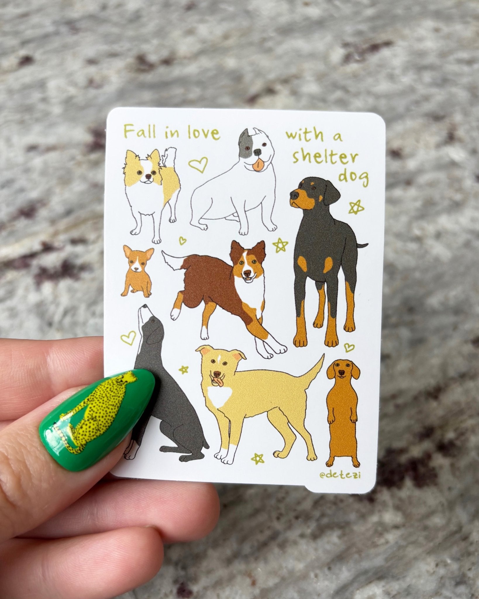 Fall In Love | 3" Vinyl Sticker - Detezi Designs - 