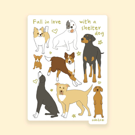 Fall In Love | 3" Vinyl Sticker - Detezi Designs - 