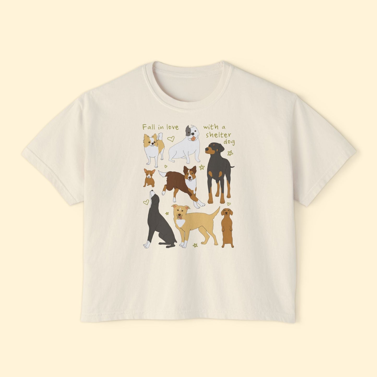 Fall In Love | Comfort Colors Boxy Tee - Detezi Designs - 32467910507886489851