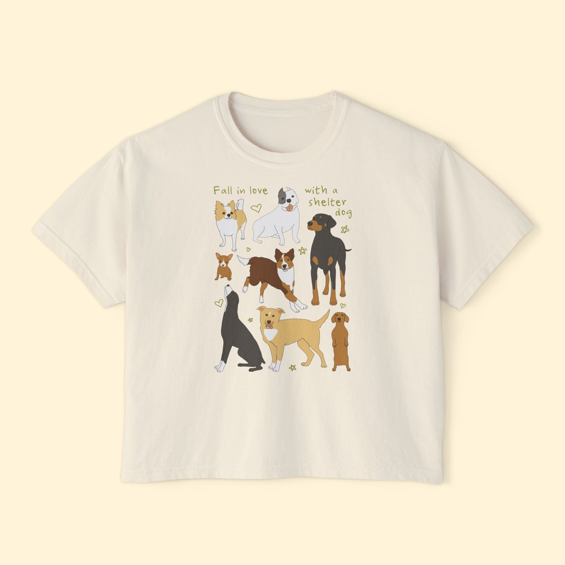 Fall In Love | Comfort Colors Boxy Tee - Detezi Designs - 32467910507886489851