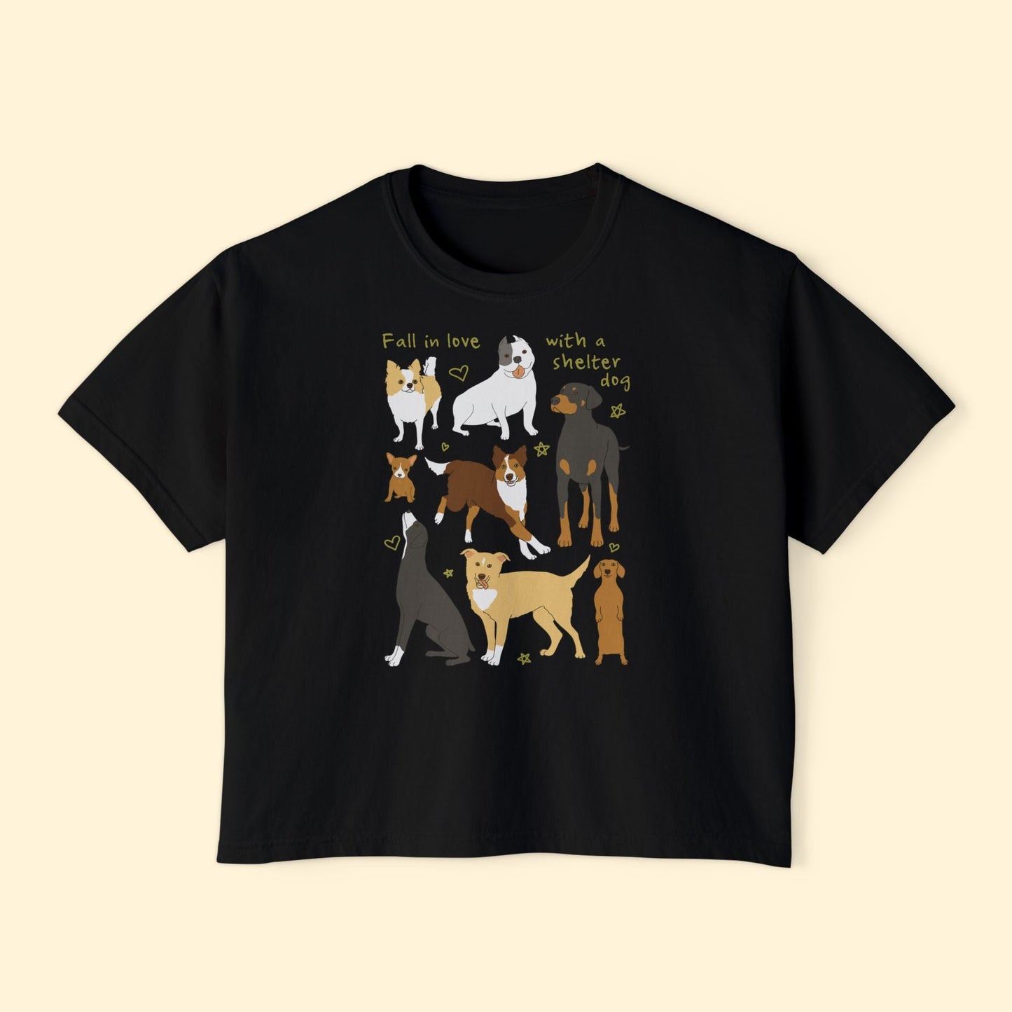 Fall In Love | Comfort Colors Boxy Tee - Detezi Designs - 85351665265508471510