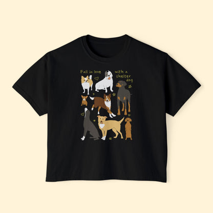 Fall In Love | Comfort Colors Boxy Tee - Detezi Designs - 85351665265508471510