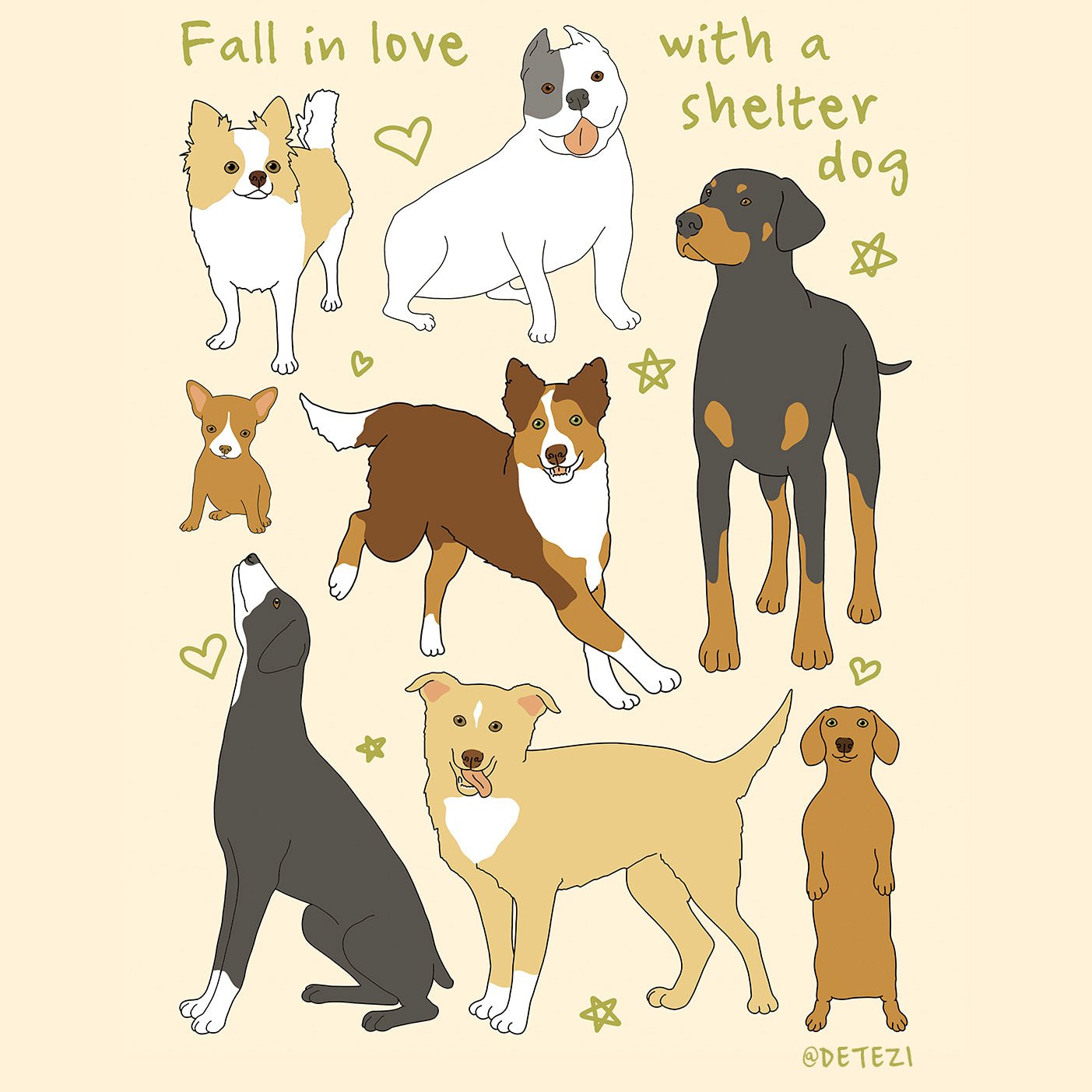 Fall In Love | Giclee Fine Art Print - Detezi Designs - 