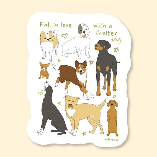 Fall In Love | Vinyl Sticker - Detezi Designs-