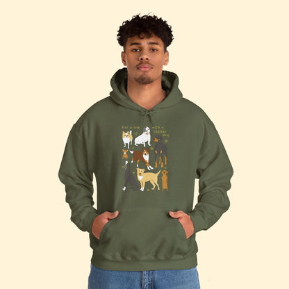 Fall In Love With A Shelter Dog | Hooded Sweatshirt - Detezi Designs - 22745828882736744788