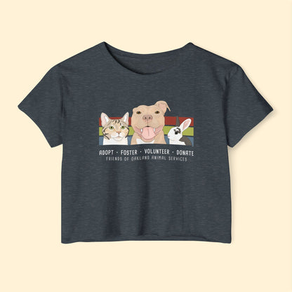 Festival Crop Top | FUNDRAISER | Friends of Oakland Animal Services - Detezi Designs - 11447256774739270926