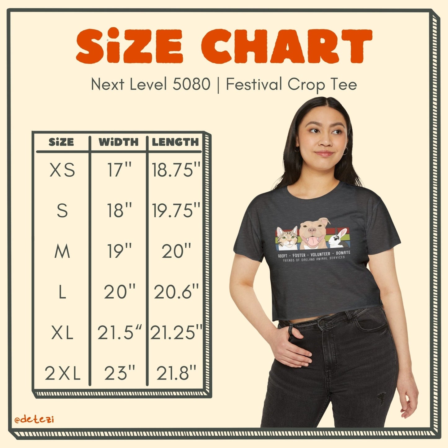 Festival Crop Top | FUNDRAISER | Friends of Oakland Animal Services - Detezi Designs - 11447256774739270926