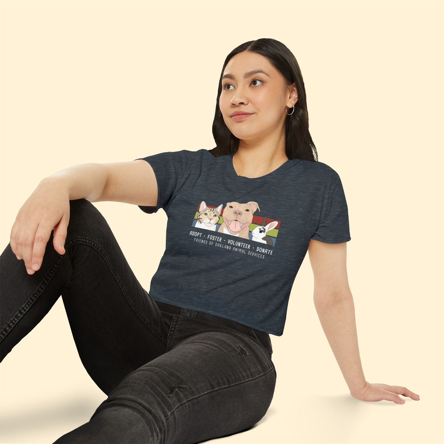 Festival Crop Top | FUNDRAISER | Friends of Oakland Animal Services - Detezi Designs - 11447256774739270926