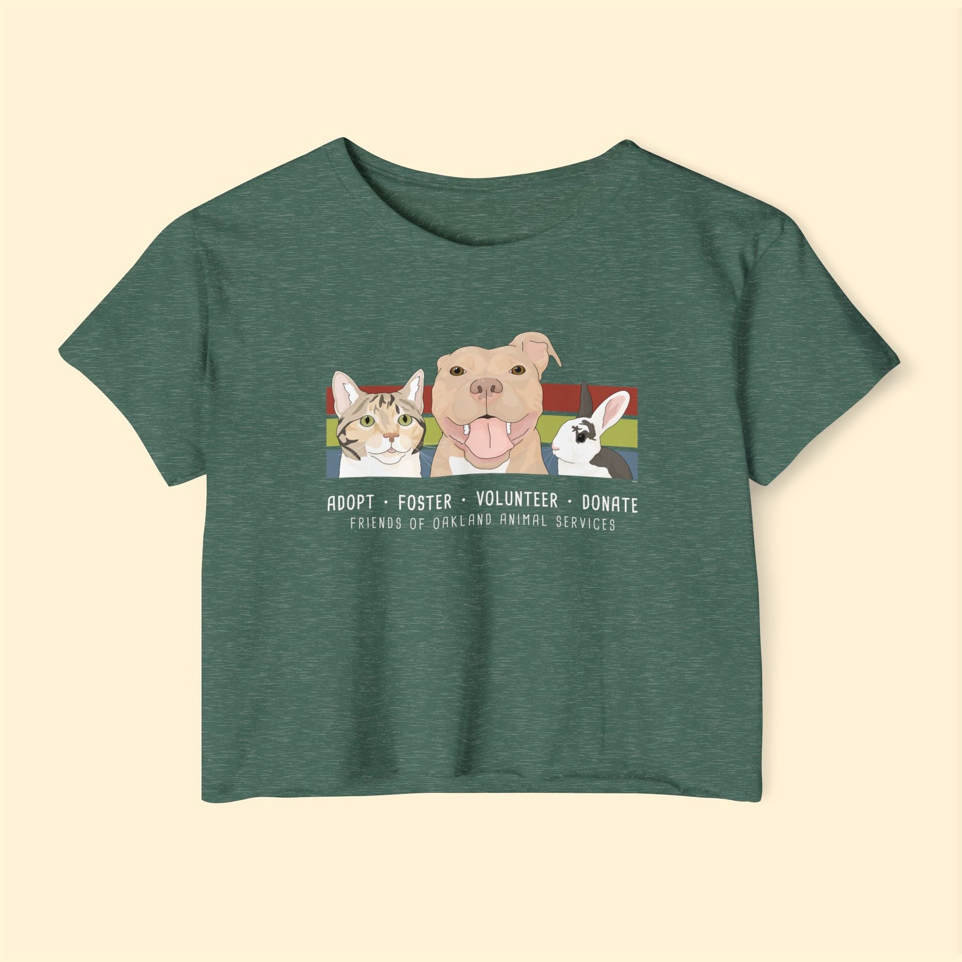 Festival Crop Top | FUNDRAISER | Friends of Oakland Animal Services - Detezi Designs - 84895416222102887791