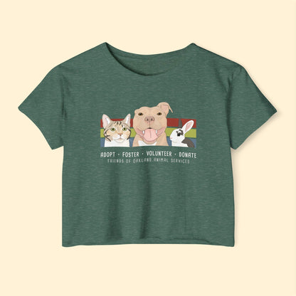 Festival Crop Top | FUNDRAISER | Friends of Oakland Animal Services - Detezi Designs - 84895416222102887791