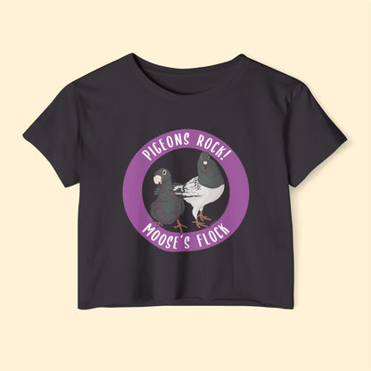 Festival Crop Top | FUNDRAISER | Moose's Flock | Pigeons Rock - Detezi Designs - 10133612461741740027