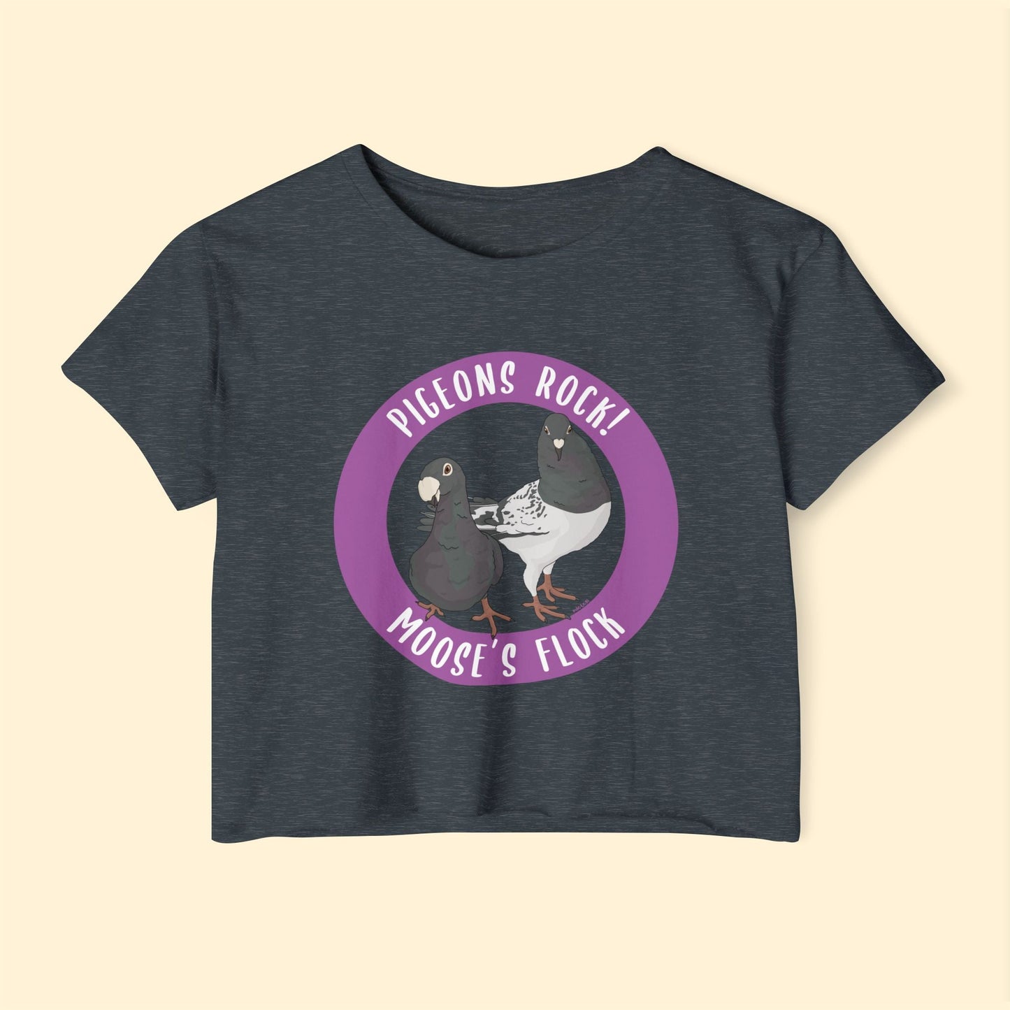 Festival Crop Top | FUNDRAISER | Moose's Flock | Pigeons Rock - Detezi Designs - 44650326260847398184