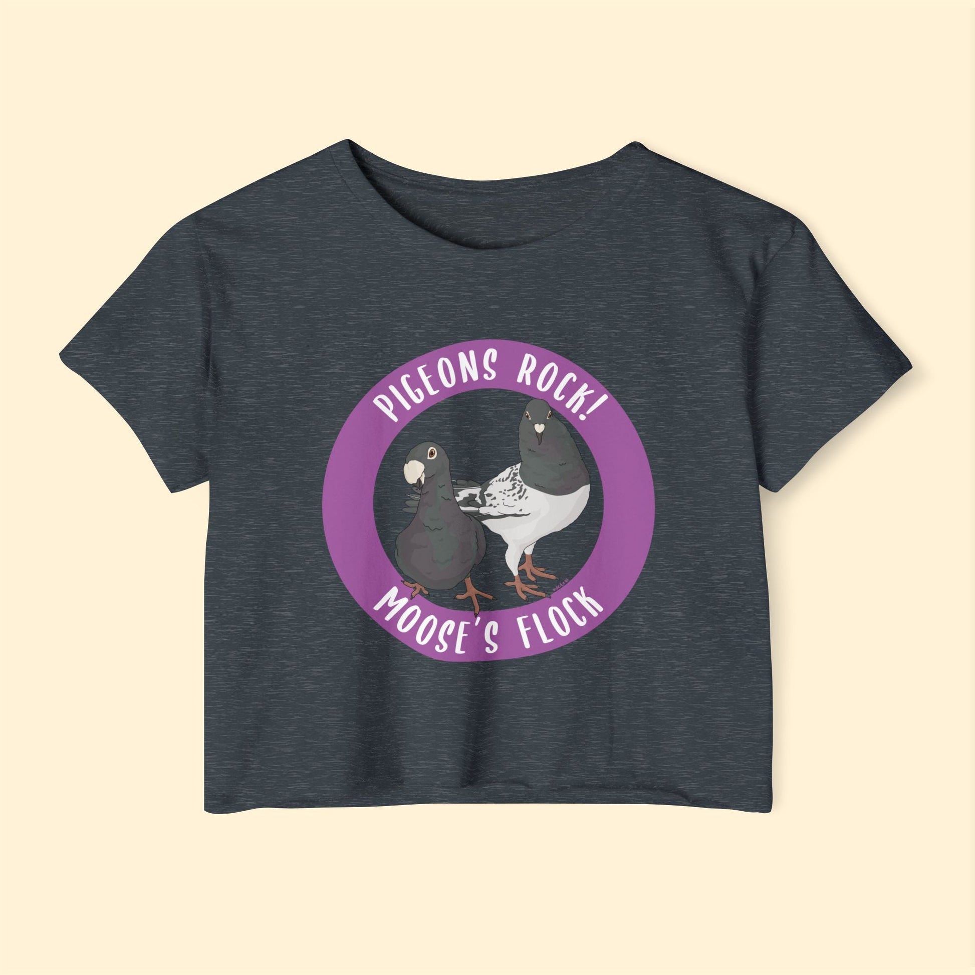 Festival Crop Top | FUNDRAISER | Moose's Flock | Pigeons Rock - Detezi Designs - 44650326260847398184