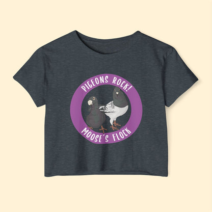 Festival Crop Top | FUNDRAISER | Moose's Flock | Pigeons Rock - Detezi Designs - 44650326260847398184