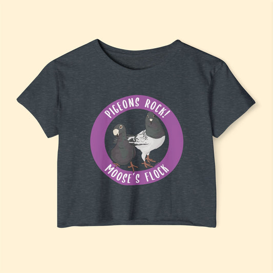 Festival Crop Top | FUNDRAISER | Moose's Flock | Pigeons Rock - Detezi Designs - 44650326260847398184