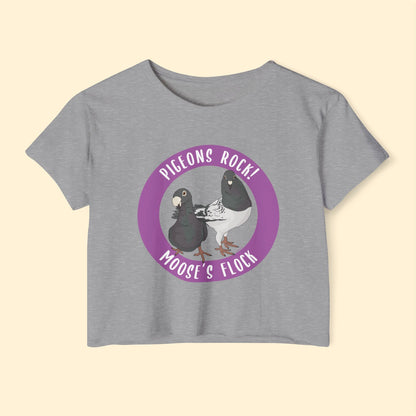 Festival Crop Top | FUNDRAISER | Moose's Flock | Pigeons Rock - Detezi Designs - 47920190823703783473