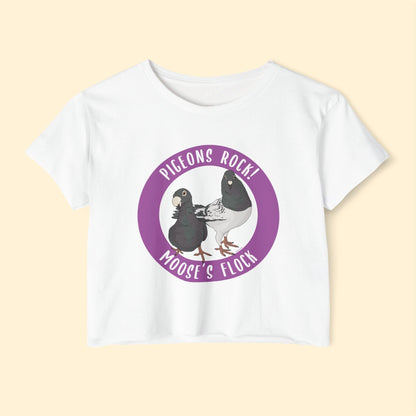 Festival Crop Top | FUNDRAISER | Moose's Flock | Pigeons Rock - Detezi Designs - 67024566794324044765