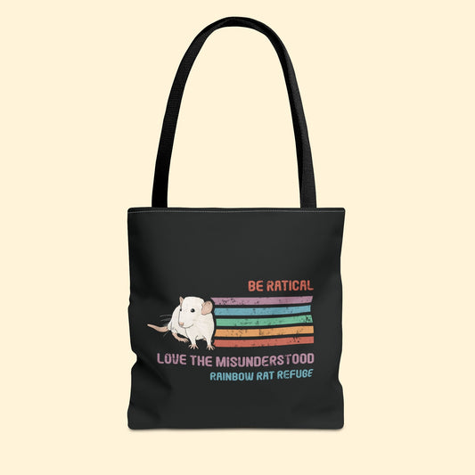 Fish | Rainbow Rat Refuge | FUNDRAISER | **AMERICAN PRINTER** | Tote Bag - Detezi Designs - 26207930589289628401