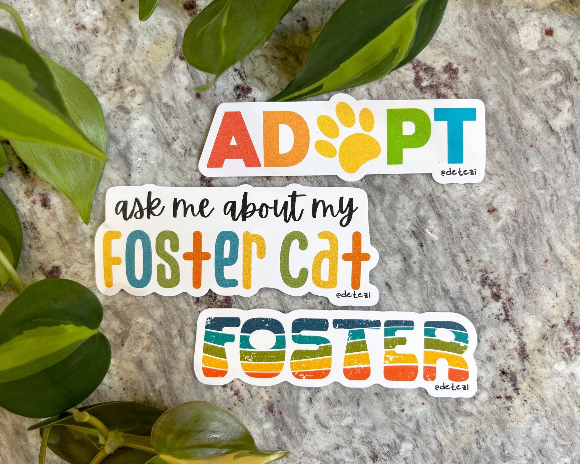 Foster Cats | Sticker Pack - Detezi Designs - 