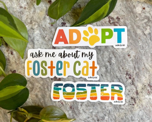 Foster Cats | Sticker Pack - Detezi Designs - 