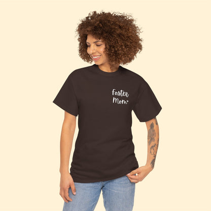 Foster Mom | Pocket Print | Unisex T-shirt - Detezi Designs-16668239826215768369