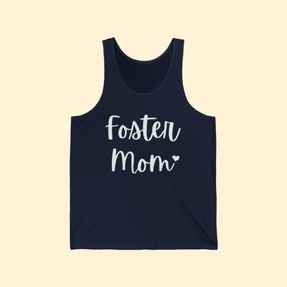 Foster Mom | Unisex Jersey Tank - Detezi Designs-21425043495797003123