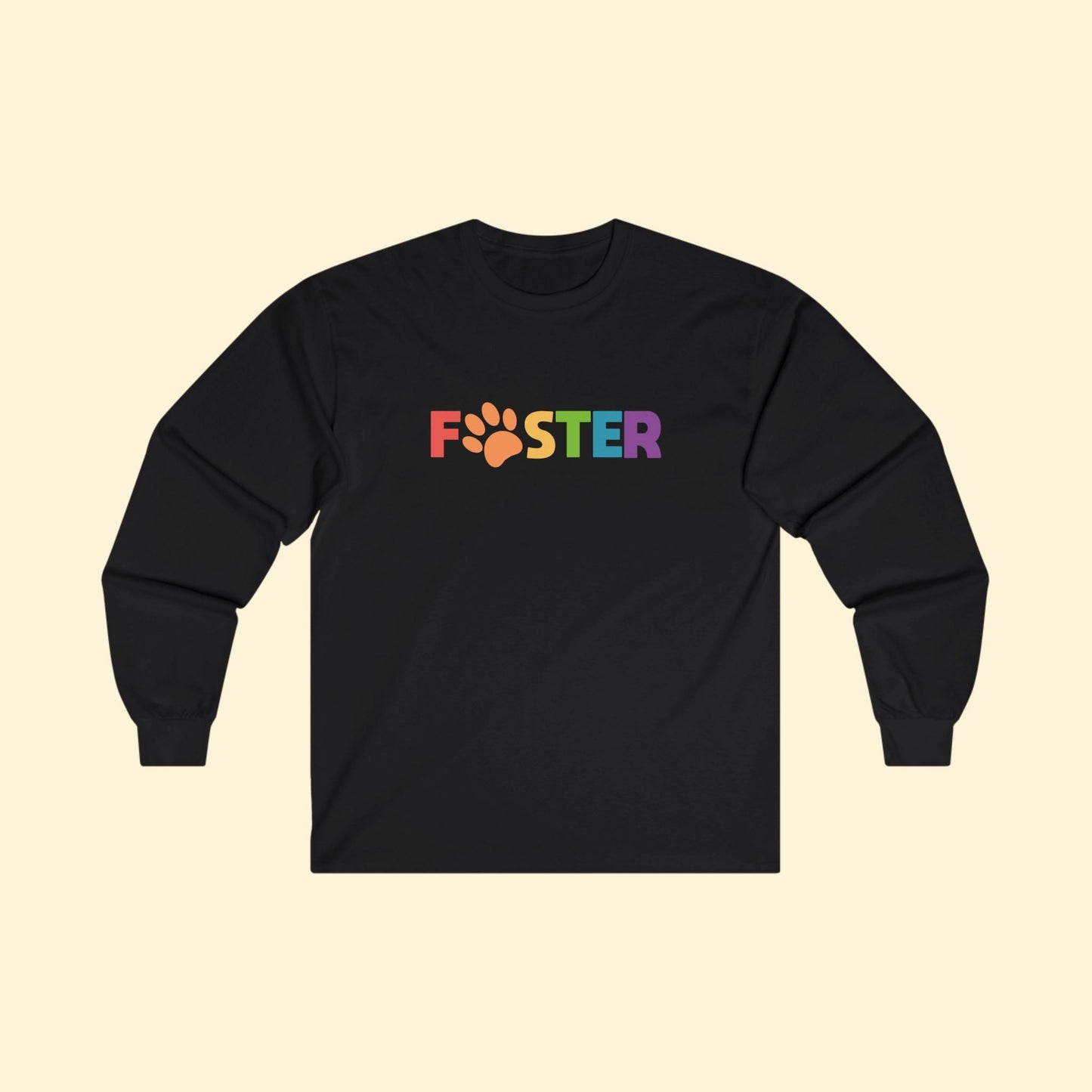 Foster Rainbow | Long Sleeve Tee - Detezi Designs - 33831191984535224628