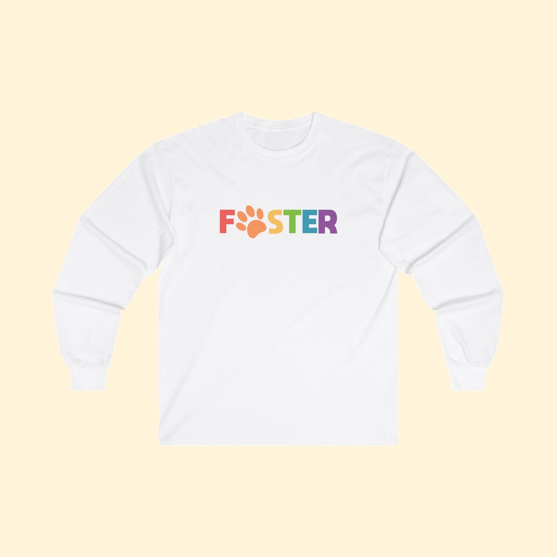 Foster Rainbow | Long Sleeve Tee - Detezi Designs - 34005987907179421280