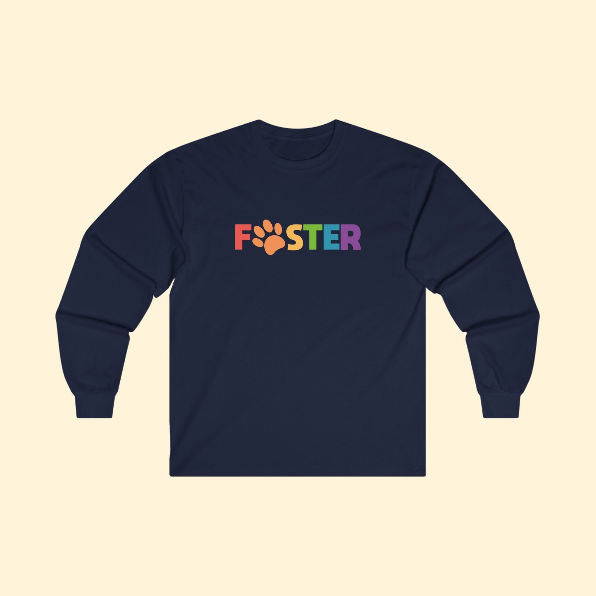 Foster Rainbow | Long Sleeve Tee - Detezi Designs - 91243153532360924618