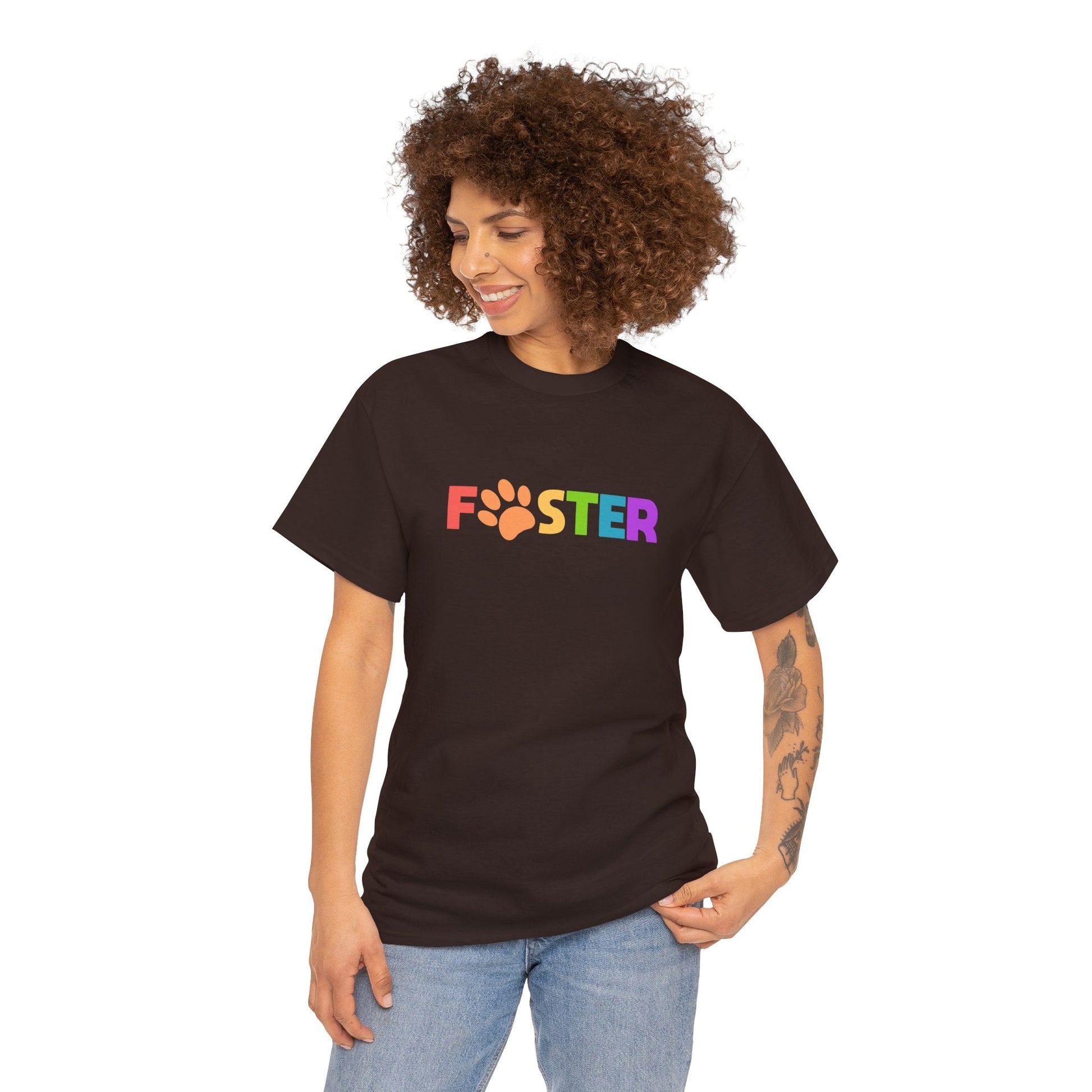 Foster Rainbow | Text Tees - Detezi Designs-26876244837159237365